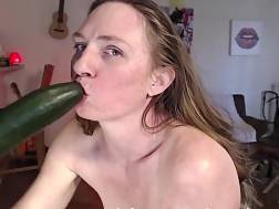 huge tit fuck cucumber