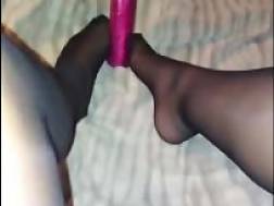 slender legs caresses penis
