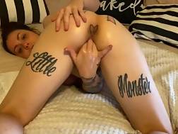 tattooed fingers herself