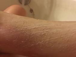 pale legs shaving long