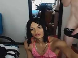 two asian ladyboy show