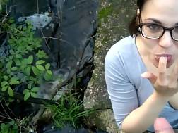 bj eats jizz outdoor