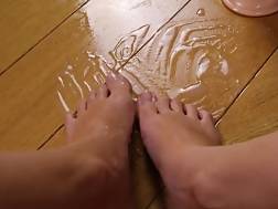 oiled toes foot joi