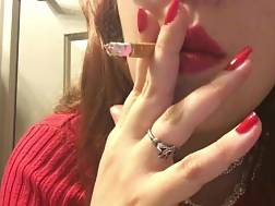 redhead teenager smoking