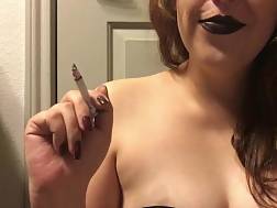 goth brunette teenager smoking