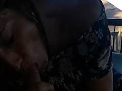 hispanic milf gulps cum