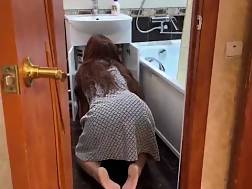 housewife anal penetrated bathroom
