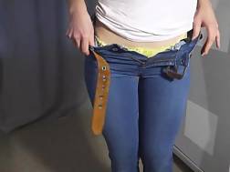 teen butt jeans tease