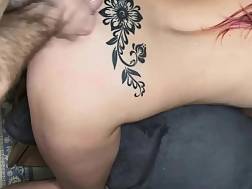 fucks backside doggy cum