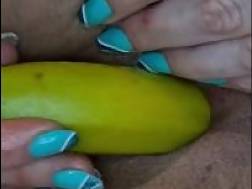 milf toying cunt banana