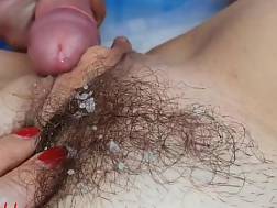 hairy snatch banged cum