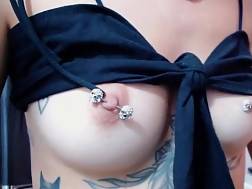 shows small boobies pierced