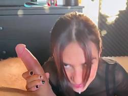 blowjob deep dick pov