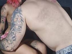 tattooed couple banging