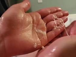 oily hand