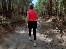 milf fitness forest undressing