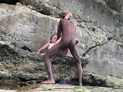 interracial couple fucking outdoor