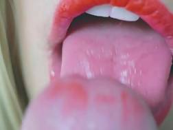 tongue teasing suck