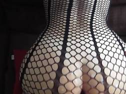 penetrate behind fishnet