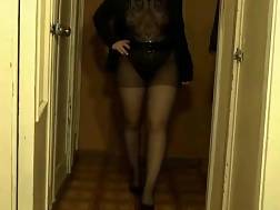 striptease milf pantyhose heels