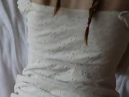 white dress plays penis