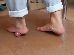 prick footjob oily feet