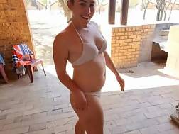 sperm bikini public blowing