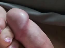 milf stroke penis foot