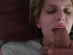 submissive wife jizz face