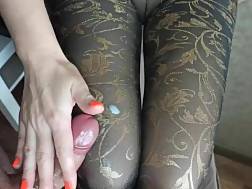 wanking penis tights jizz