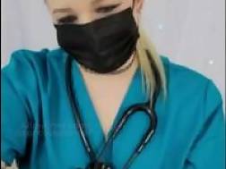 masked nurse cum