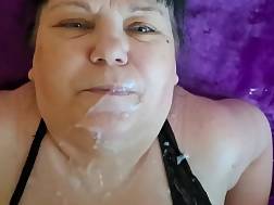 granny cum face