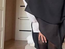 hijab black tights