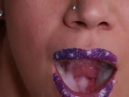 closeup bj mouthful