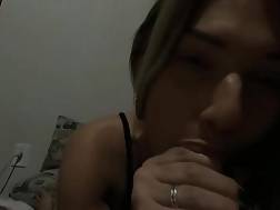 lighthaired masturbating blowing pecker