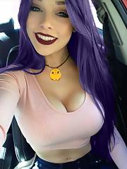 sexy purple hair