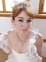 cute cum drinking bride
