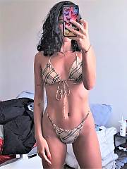 cameltoe lovely blackhaired bikini